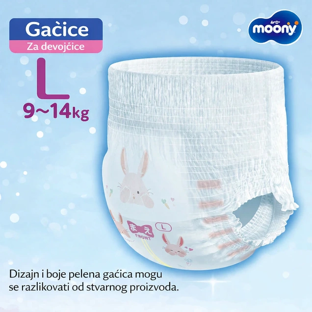 Gaćice Moony Airfit L devojčice 5071