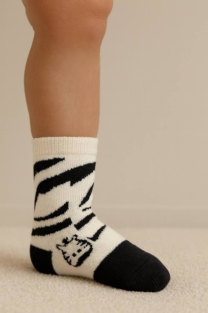 Wowo čarape 3 komada 86 (12-24 meseci) (Zebra) 4763