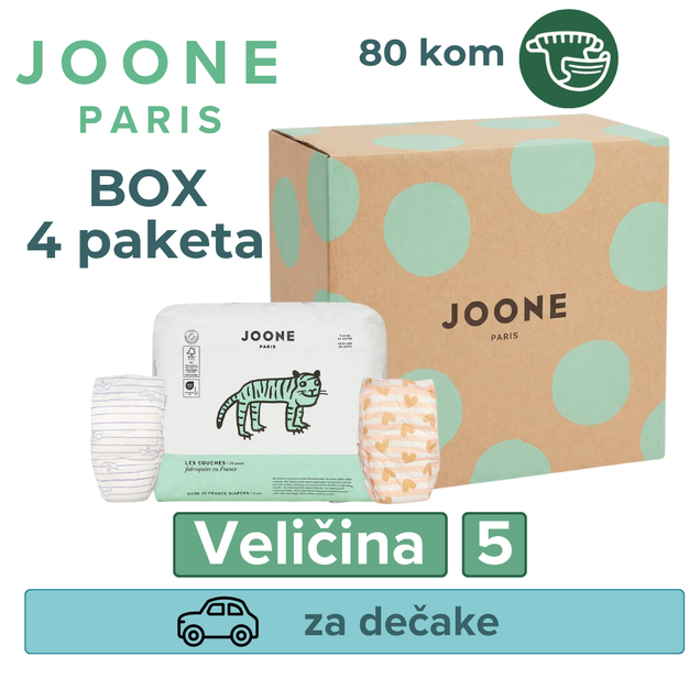 Joone Paris Iconic BOX pelene za dečake veličina 5 5736