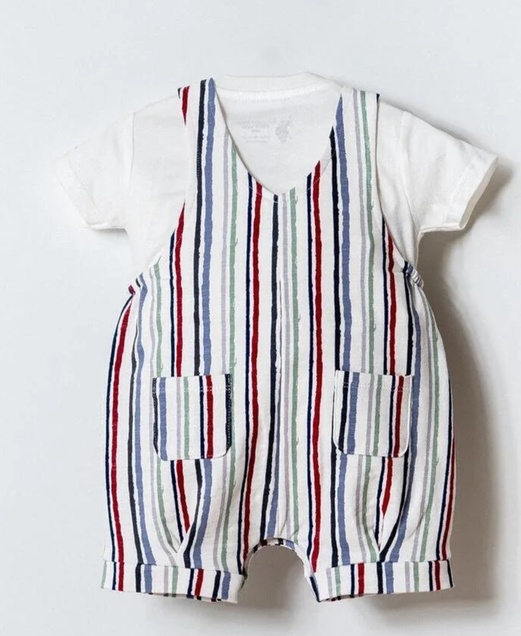 U.S. Polo ASSN komplet majica i kombinezon Rugby Multi Stripe 5625