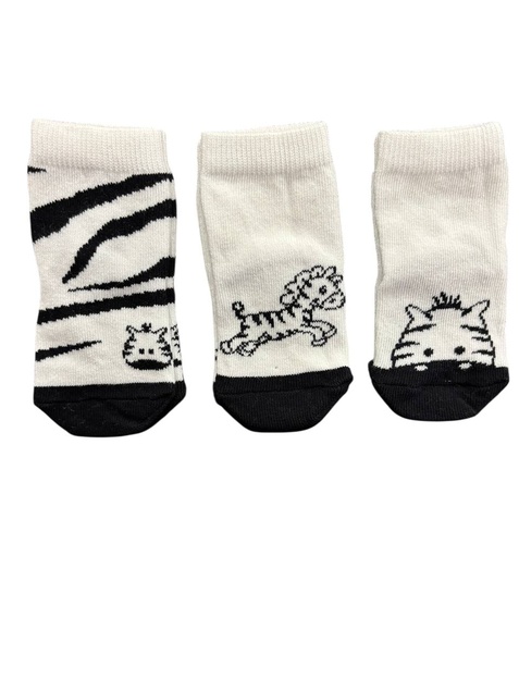 Wowo čarape 3 komada 86 (12-24 meseci) (Zebra) 4760