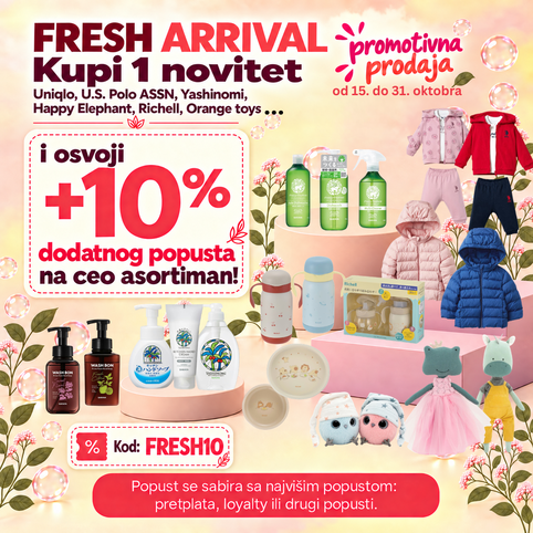 10% DODATNOG POPUSTA NA SVE UZ KUPOVINU JOKO NOVITETA