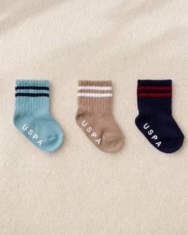 US POLO ASSN. čarape za bebe dečake 3 kom