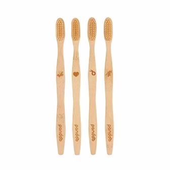 PANDOO Set četkica za zube od bambusa (4 kom)