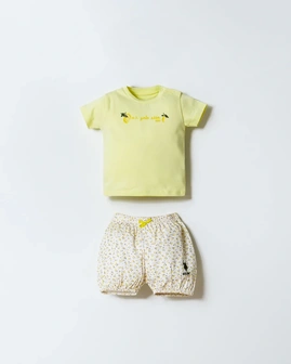 U.S. Polo ASSN Komplet majica i šorts Limoncello dream USB3025