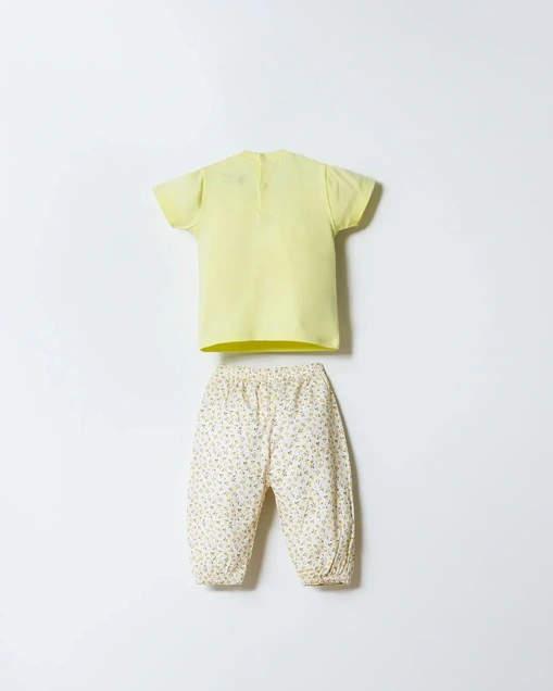 U.S. Polo ASSN komplet majica i pantalone Limoncello Glam USB3023 5556