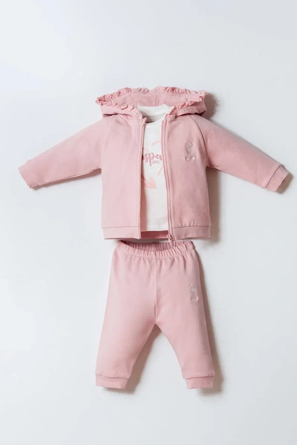 U.S. Polo ASSN komplet trenerka sa majicom Blush Heart 5540