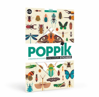 POPPIK Edukativni poster s nalepnicama Otkrića: Insekti