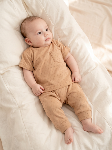 Kidaxi žakard majica i pantalone komplet 5673