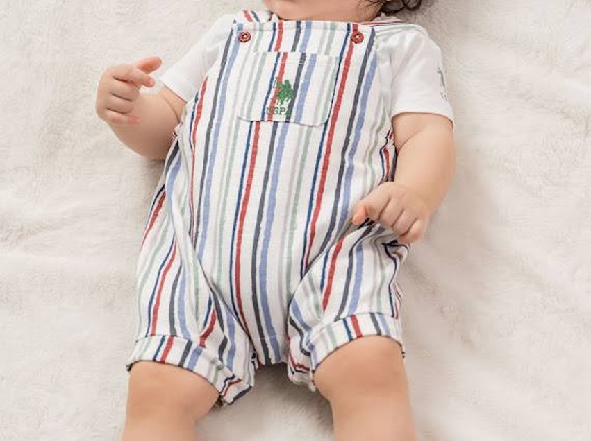 U.S. Polo ASSN komplet majica i kombinezon Rugby Multi Stripe 5623