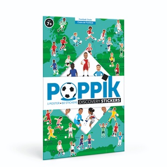 POPPIK Edukativni poster s nalepnicama Otkrića: Fudbal