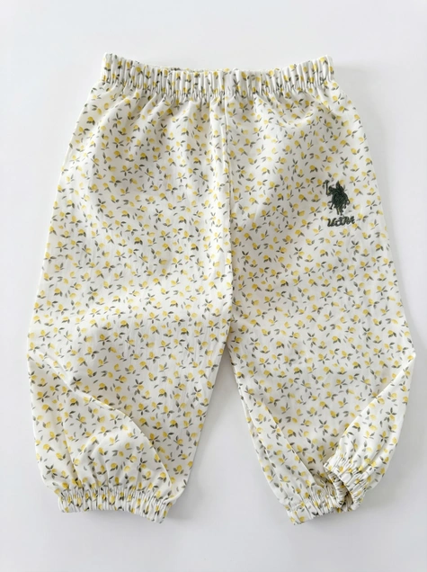 U.S. Polo ASSN komplet majica i pantalone Limoncello Glam USB3023 92-98 (24-36 mes) 5440