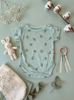 WOWO Bodi žakard kratak rukav Zvečke