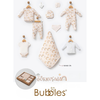 Bubbles set 10/1 za novorođenče od organskog pamuka (Duga) 3798