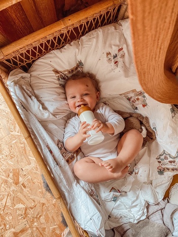 Staklena flašica sa širokim otvorom za bebe 250ml, 2 kom 1914