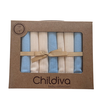 Childiva Set bebi krpica od organskog pamuka 7/1 (plava-bela) 4747