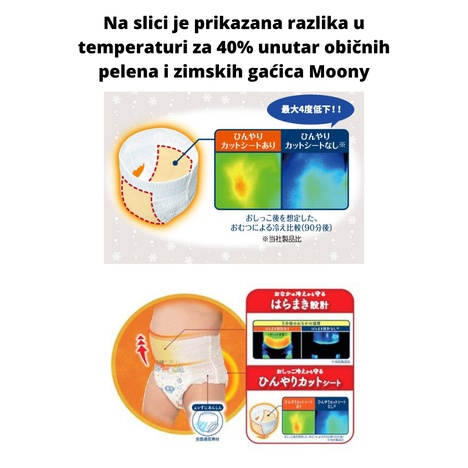 Gaćice Moony "SAFE FROM COLDNESS" XL 1807