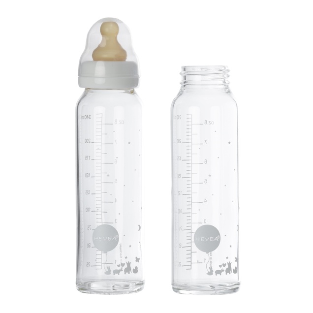 Staklena flašica Hevea 240ml, 2 kom 1761
