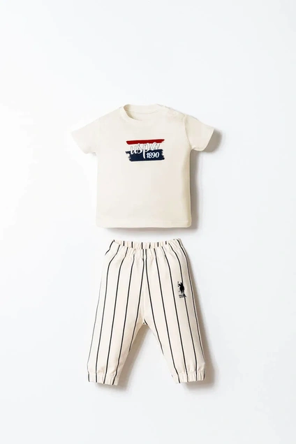 U.S. Polo ASSN komplet Navy 3/1, pantalone, majica i duks USB2872 5537