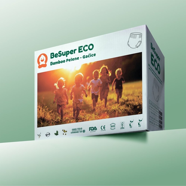 BeSuper ECO Bamboo Pelene-Gaćice M 25 kom 4936