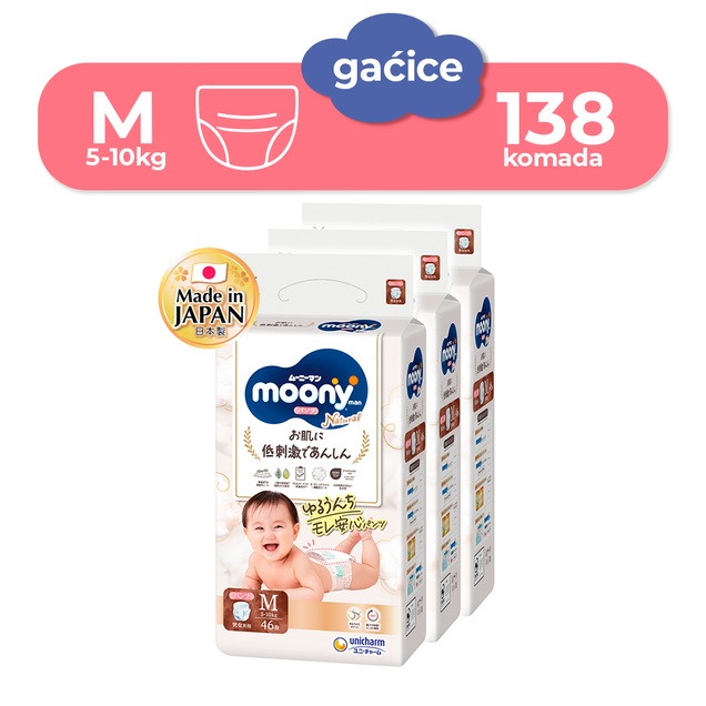 Moony Natural M gaćice MegaBox 3021