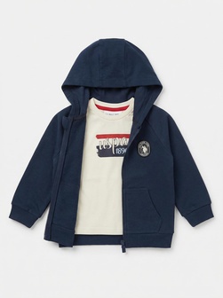 U.S. Polo ASSN komplet Navy 3/1, pantalone, majica i duks