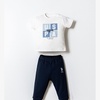 U.S. Polo ASSN komplet 3/1 Deep Blue: pantalone, majica i duks USB2903 5930