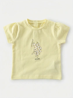 U.S. Polo ASSN komplet majica i pantalone Limoncello Glam USB3023 68-74 (6-9 mes)