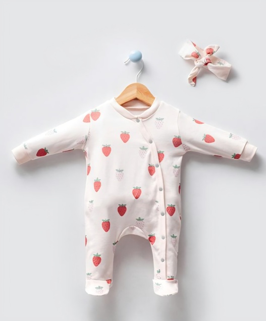 Bubbles komplet sa mašnicom Srce 3-6 mes 3841