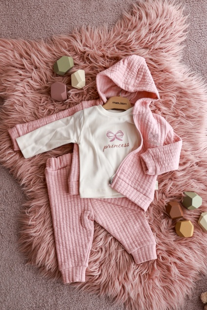SWEETMELISA Roze komplet trenerka sa majicom 3/1 4812