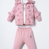 U. S Polo ASSN Komplet trenerka za devojčice 3/1 Pink Flowers USB3248 6851