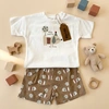 Kidaxi komplet majica i šorts za bebe 5487