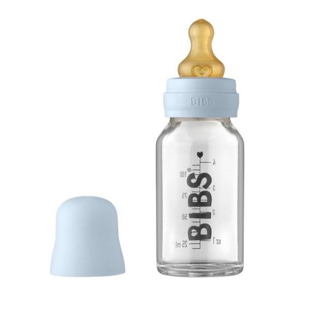 Bibs - Staklena flašica 110 ml Baby blue 3403