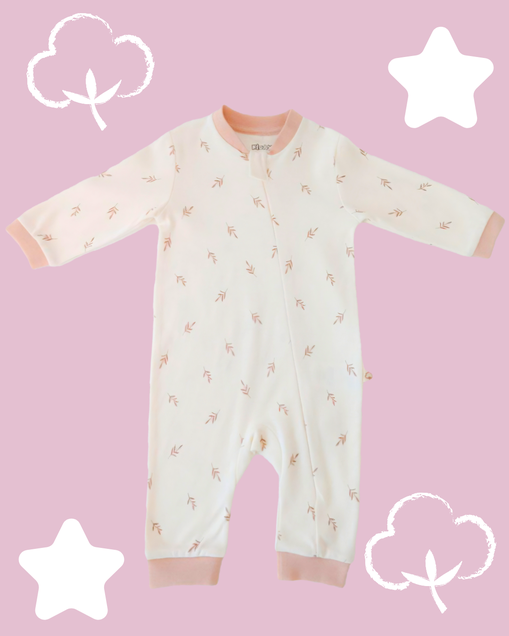 Kidaxi organic pidžama za bebe 68 (6-9 meseci) (Grančice) 4192