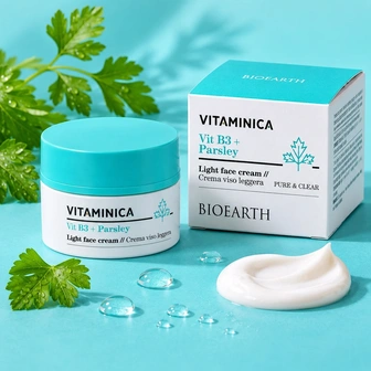 BIOEARTH Lagana krema za lice vitamin B3 + peršun