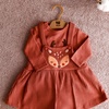WOWO  komplet Haljinica i bodi  Bambi 2/1 (cigla) 80 (9-12 mes) 4680