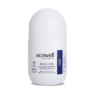 Ecowell Organski dezodorans roll-on za muškarce