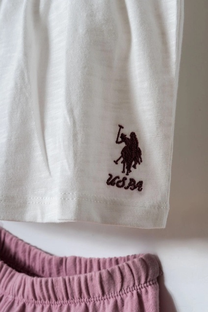 U.S. Polo ASSN Komplet tunika i pantalone Lilac Luxe 5982