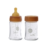 HEVEA Staklena flašica sa širokim otvorom za bebe 150 ml, 2 kom