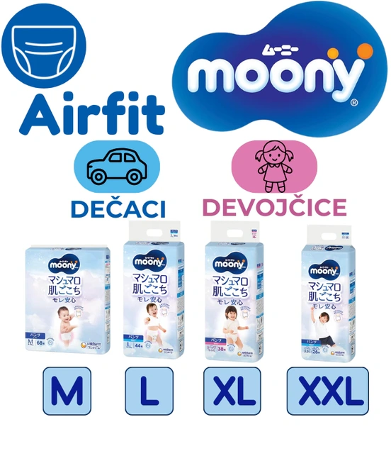 Gaćice Moony Airfit 5072