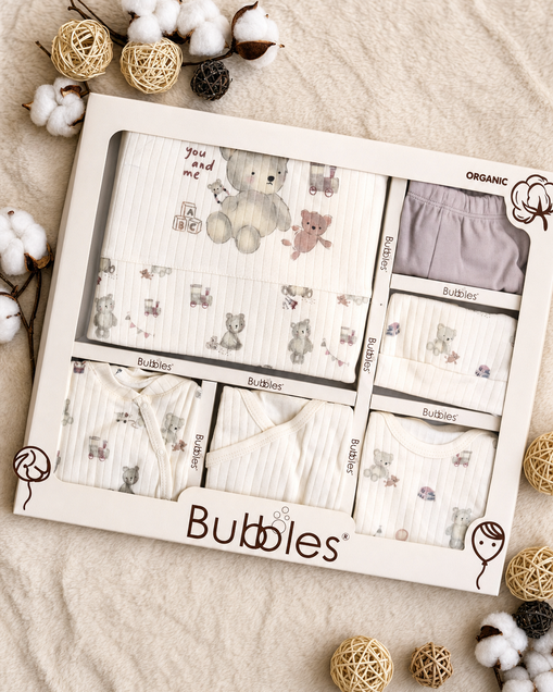 Bubbles set 10/1 za novorođenče od organskog pamuka (You and Me) 5939