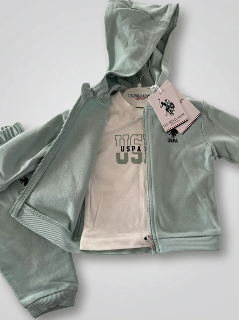 U.S. Polo ASSN komplet Magic Mint 3/1, pantalone, majica i duks  USB2920 98 -104 (3+ god) 5389