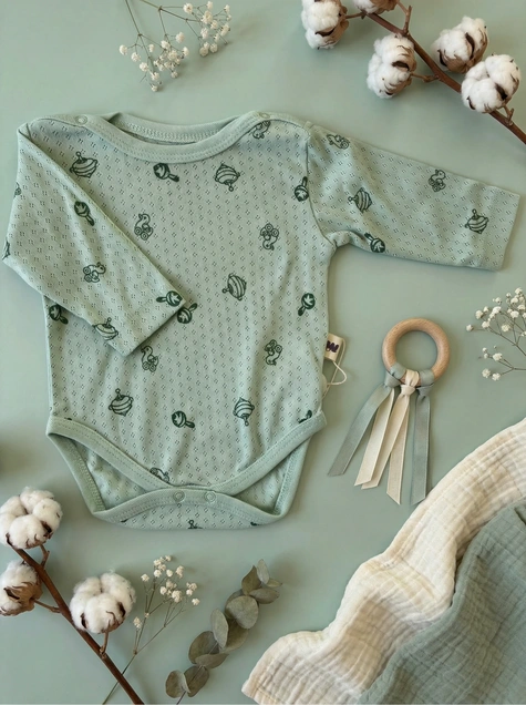 Bodi žakard dug rukav Zvečke 5497