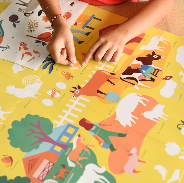 POPPIK Edukativni poster s nalepnicama Otkrića Farma 2670
