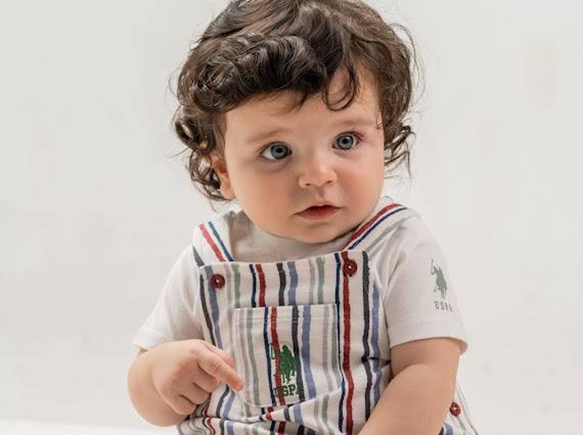 U.S. Polo ASSN komplet majica i kombinezon Rugby Multi Stripe 5622