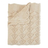 BIBS - pleteno ćebence Wavy Ivory
