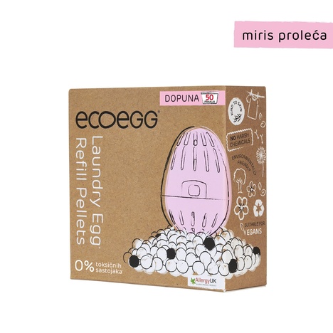 ECOEGG 2u1 dopuna za eko-deterdžent i omekšivač za veš, Miris proleća-50 pranja 2456