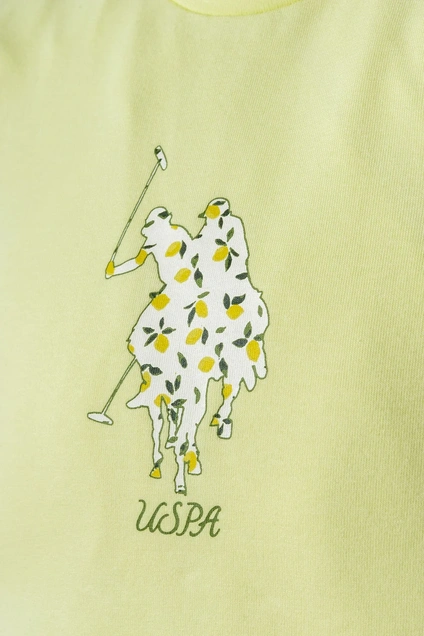 U.S. Polo ASSN komplet majica i pantalone Limoncello Glam USB3023 5555