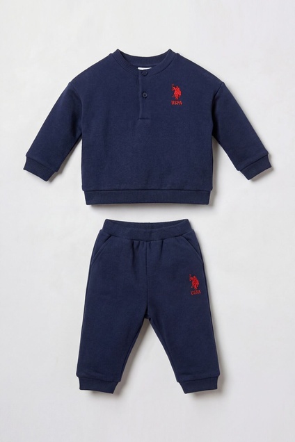 U. S Polo ASSN Komplet trenerka 2/1 Heritage Navy Set USB3169  (teget) 6846