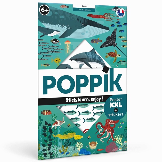 Edukativni poster s nalepnicama Otkrića: Okeani 2895